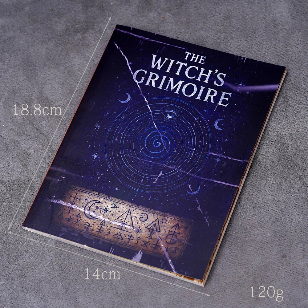 77-Page Witchcraft Grimoire Book of Shadows – Moon Phases, Herbal Lore & Spells Gothic Dark Academia Witch Journal Kit