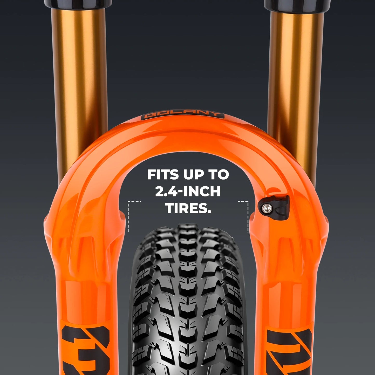 BOLANY Bike Air Fork – 27.5/29inch, 120mm Travel, Lightweight Magnesium Alloy Oil Air Suspension with Quick Release