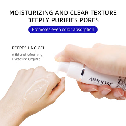 Aimoosi Exfoliating Gel – Clean Skin Cuticle Prep for Semi-Permanent Microblading, Eyebrow & Lip Tattoo Coloring