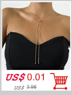 Exaggerated Chunky Metal Wire Choker Necklace – Gold Punk Collar, Wide Smooth Chain, Steampunk Jewelry for Women