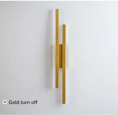 LED Wall Sconce - Modern Copper Pipe Lamp with Acrylic Shade, Indoor Lighting for Bedroom, Living Room, Corridor