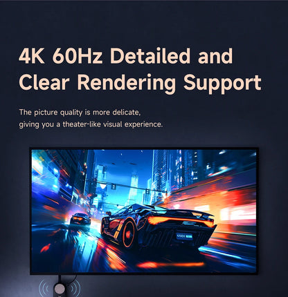 Hagibis Wireless HDMI Display Dongle Adapter – 4K@60Hz Wireless Extender for Laptop, PC, Smartphone, HDTV, Projector, IOS