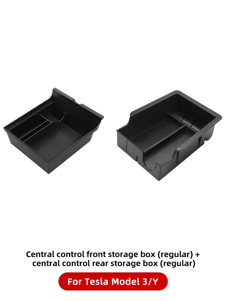 YZ Storage Box for Tesla Model 3 & Model Y – Center Armrest Hidden Box & Cup Holder Organizer, 2023-2022 Car Accessories