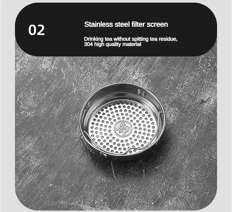 Stainless Steel Thermos Bottle 500ML-1L with LED Temperature Display - SUS304 Vacuum Flask for Tea and Water, Portable Travel Cup