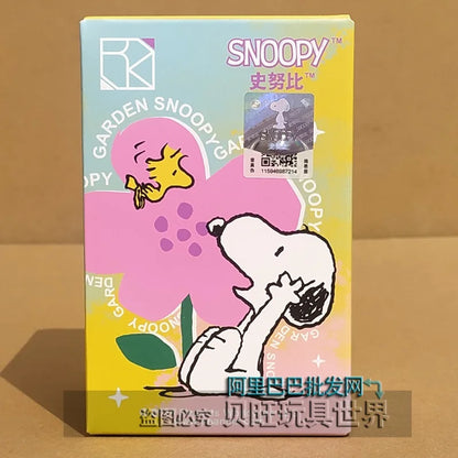 Genuine Snoopy Blind Box Puzzle — Cartoon Scene Building Block Ornaments for Children, Assembled Gift Toy