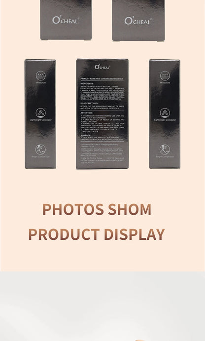 Ocheal Foundation and Contour Stick – Long-Wear Lightweight Concealer, Bronzer, and Brightening Makeup Pen