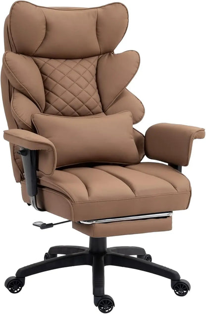 Big & Tall Office Chair – High Back Gaming & Computer Chair with Pocket Spring Cushion, Adjustable Armrests & Lumbar Support