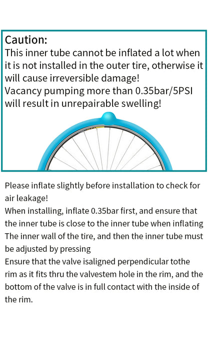 GUSTAVO Ultralight TPU Road Bike Inner Tube – 700x18-28C with 45/65/85mm Valve, 24g