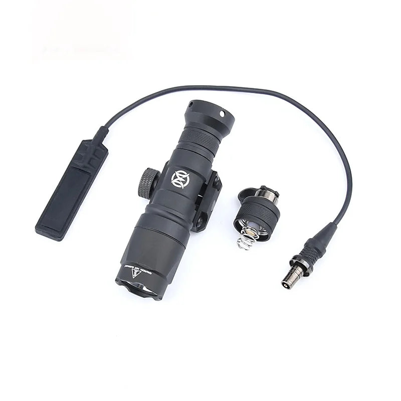 WADSN Surefire M300A Tactical Flashlight - Mini Weapon Scout LED Light, 20MM Rail Mount, Momentary & Constant-On Mode