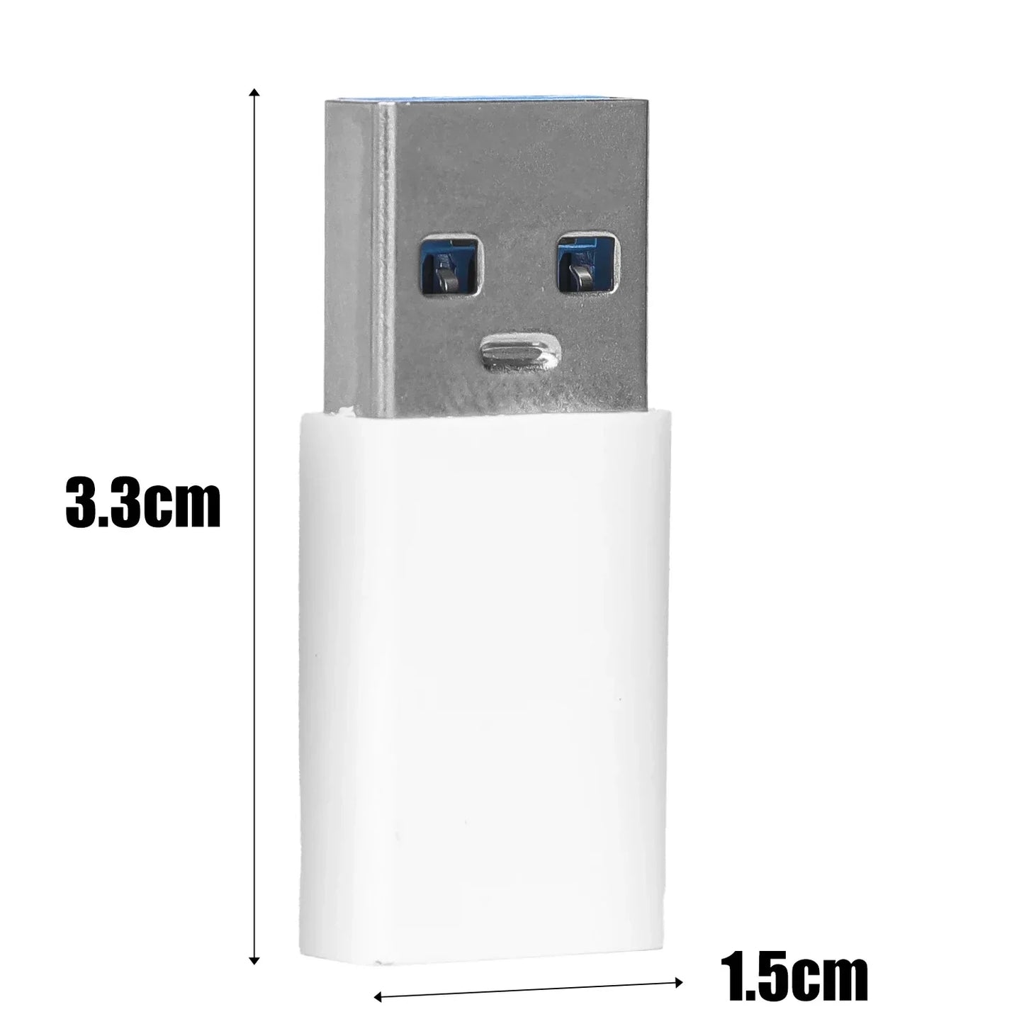 USB-C to USB-A Adapter – High-Speed Type-C to USB 3.0 Converter for Phones, Keyboards, and Data Transfer