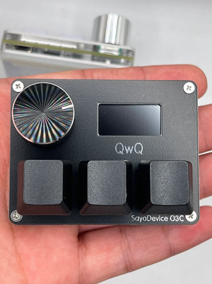 O3C SayoDevice OSU O3C Rapid Trigger Hall Switches – Magnetic Pink Keyboard Switches with Knob, Screen Copy & Paste Shortcut