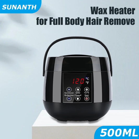 500ml Digital Wax Warmer – Professional Hair Removal Heating Machine for Wax Beans & Depilation