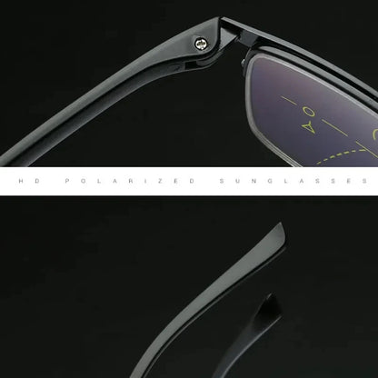 Progressive Multifocal Reading Glasses – Anti-Blue Light Half Frame Bifocal Eyewear for Men & Women +1.00 to +4.00