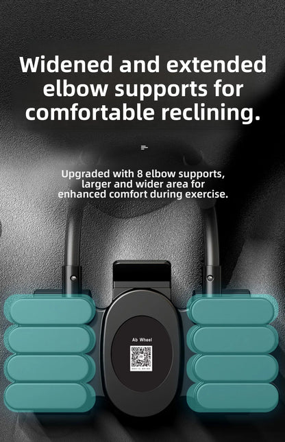 Updated Six-Wheel Eight-Knee Abdominal Wheel – PU Rebound Fitness Equipment for Home Exercise