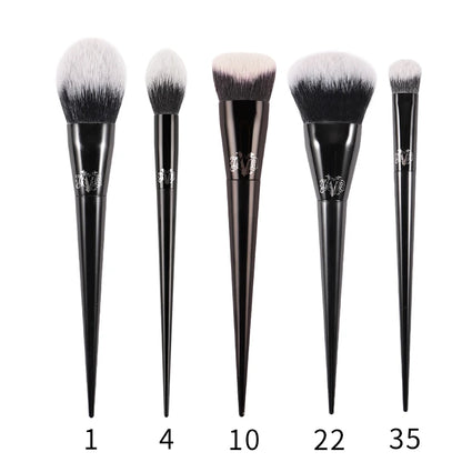Kat Von D Makeup Brush Set – KVD Foundation, Blush, Highlight, Concealer, Powder & Eyeshadow Brushes Kit