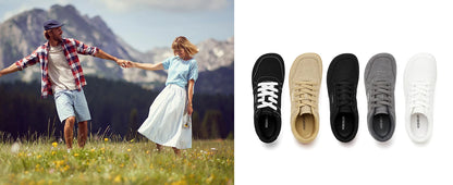 HOBIBEAR Unisex Barefoot Shoes – Lightweight Minimalist Walking Sneakers for Men & Women, Lace-Up Outdoor Running Shoes