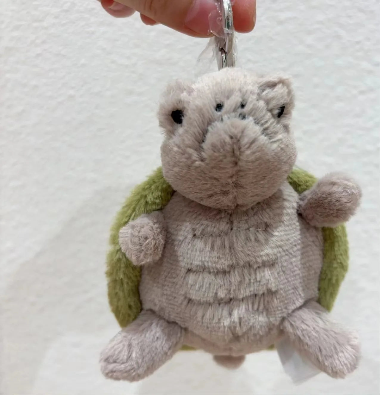 Jellycat Mr. Timmy Turtle Keychain – Cute Plush Pendant for Bags, Baby Doll Gift, Turtle Toy Key Ring