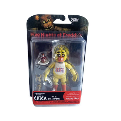 14CM FNAF Action Figures — Movable Nightmare Freddy, Bonnie, Foxy, Chica PVC Collectible Toys with Blacklight Effect