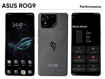 World Premiere ASUS ROG Phone 9 – Snapdragon 8 Elite 5G Smartphone, 6.78'' 185Hz AMOLED Display, 5800mAh, NFC, ROG 9 Pro