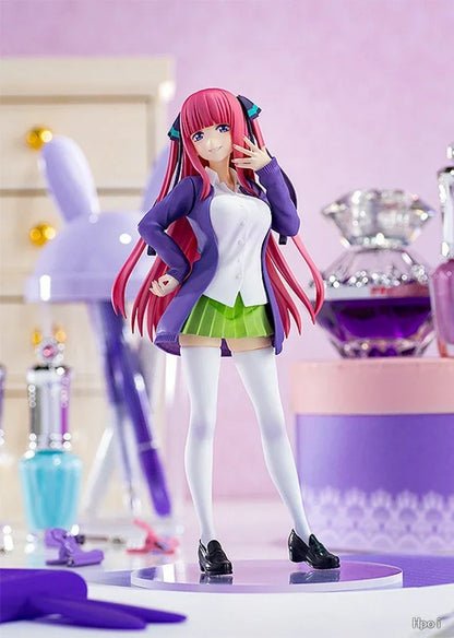 18cm Quintessential Quintuplets Anime Figure – Nakano Ichika Nino Itsuki PVC School Uniform Doll Toy