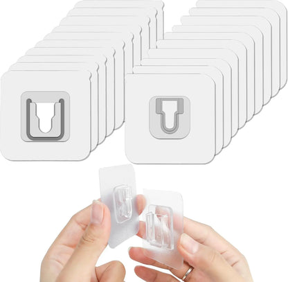 Double-Sided Transparent Suction Cup Wall Hooks – Strong Adhesive Hangers for Kitchen & Bathroom Storage