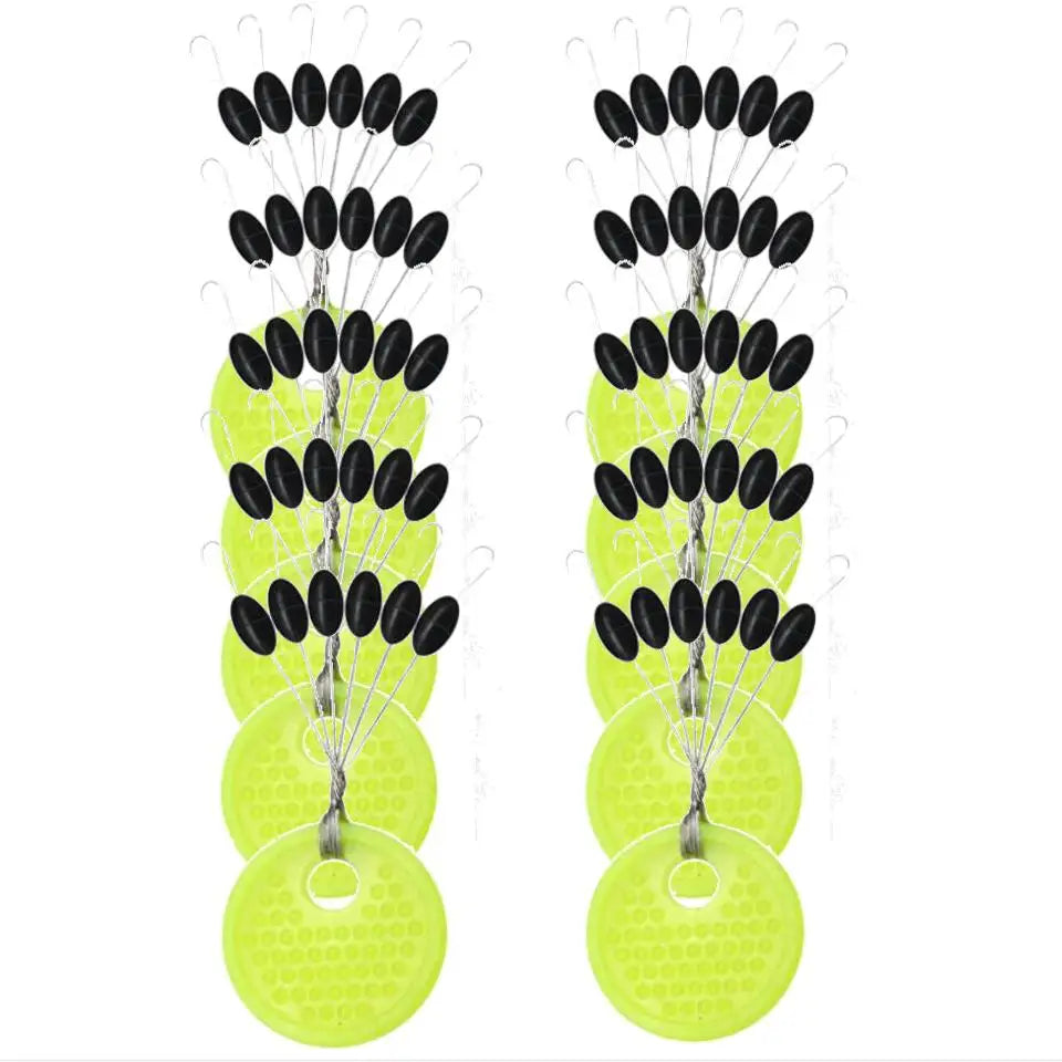 60pcs Fishing Rod Resistance Space Beans | Rubber Vertical Beans for Carp Fishing | Tackle Accessories, Line Protection