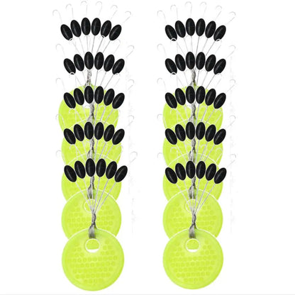 60pcs Fishing Rod Resistance Space Beans | Rubber Vertical Beans for Carp Fishing | Tackle Accessories, Line Protection