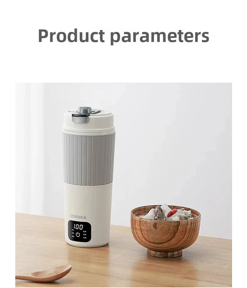 650ml Portable Electric Kettle — Travel Water Boiler with Temperature Control, LED Display Smart Teapot