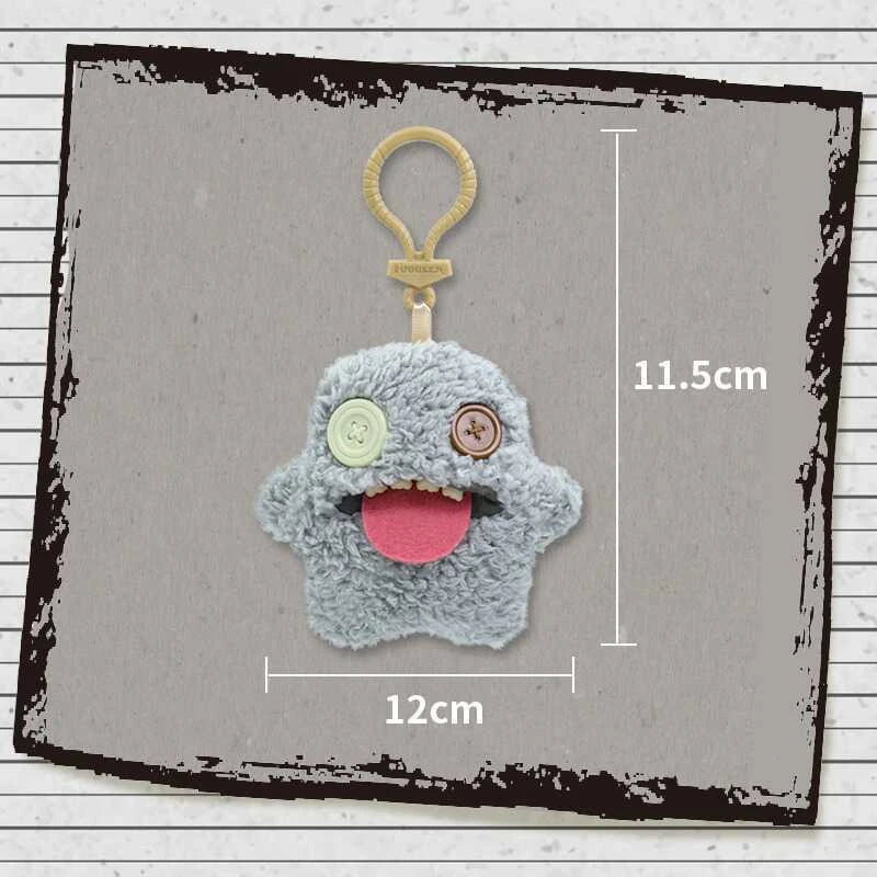 12cm Fuggler Ugly Monster Plush Keychain – Funny Kawaii Rabbit Stuffed Doll Pendant Gift for Kids