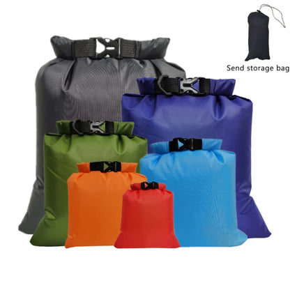 5PCS Waterproof Dry Bag Set – 1.5L to 8L Floating Packs for Swimming, Kayaking, Rafting & Outdoor Boating