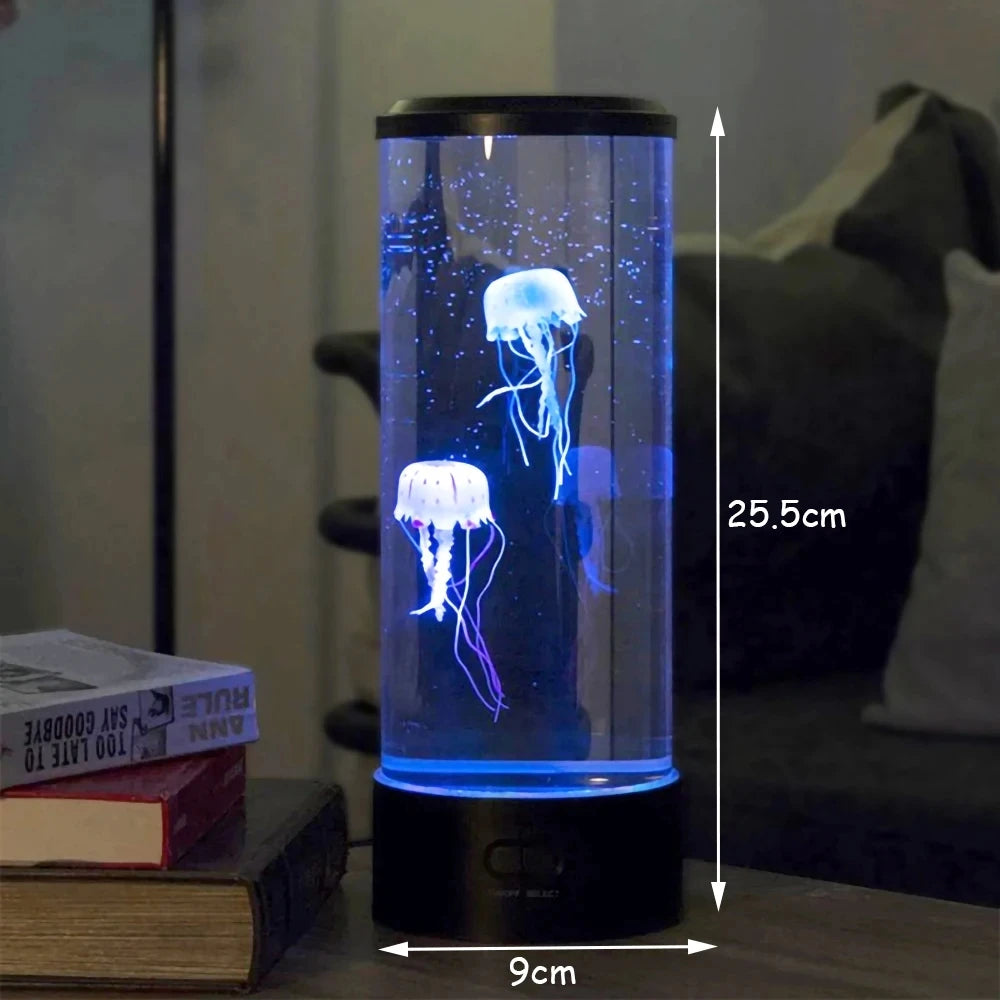USB/Battery-Powered Color-Changing Jellyfish Lamp - Table Night Light for Children's Bedroom Decor & Birthday Gifts
