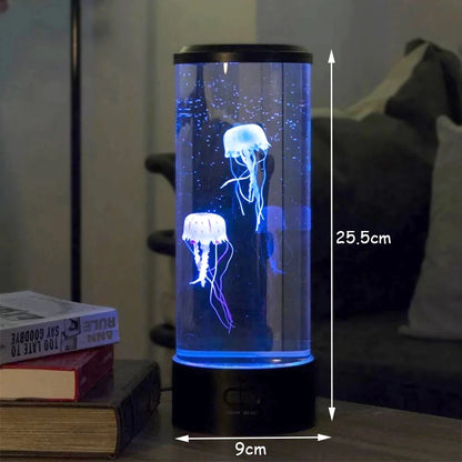 USB/Battery-Powered Color-Changing Jellyfish Lamp - Table Night Light for Children's Bedroom Decor & Birthday Gifts