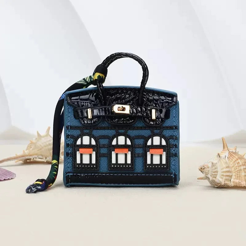 Mini Backpack Headphone Bag – Creative Hanging Case for AirPods 4/3/Pro2 & Galaxy Buds with Lanyard