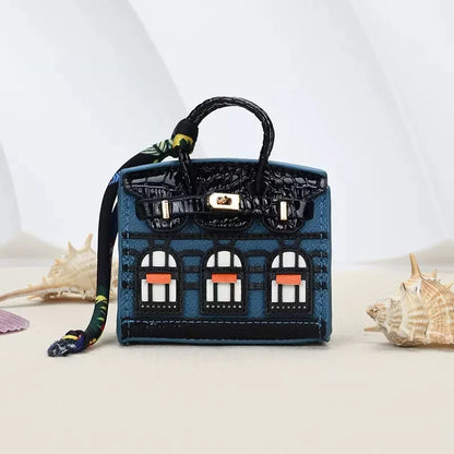 Mini Backpack Headphone Bag – Creative Hanging Case for AirPods 4/3/Pro2 & Galaxy Buds with Lanyard