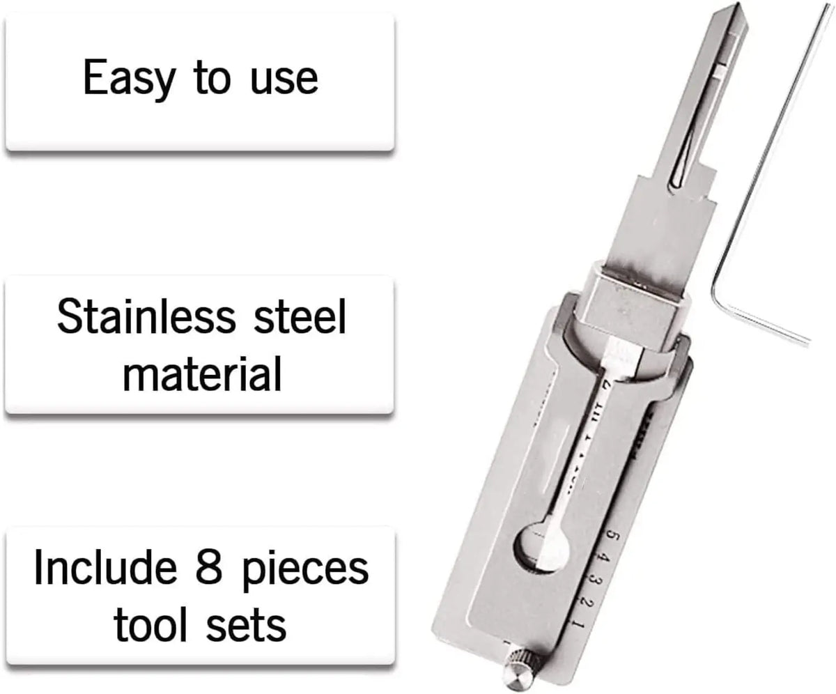 2 in 1 Key Decoder SS001 - Precision Hook and Pick Set with O-Ring Pic ...