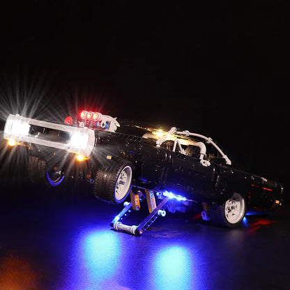 1077PCS Dodge Charger Racing Car Building Blocks – Fast and Furious Model, Assemble Bricks Toy for Kids, Boys & Adults Gifts