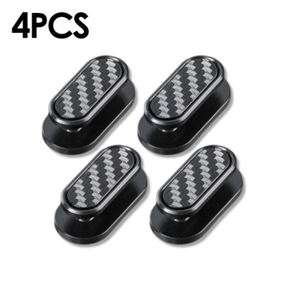 Car Invisible Small Hooks - Carbon Fiber Self-Adhesive Dashboard Wall Hook for USB Cables, Headphones, & Key Storage