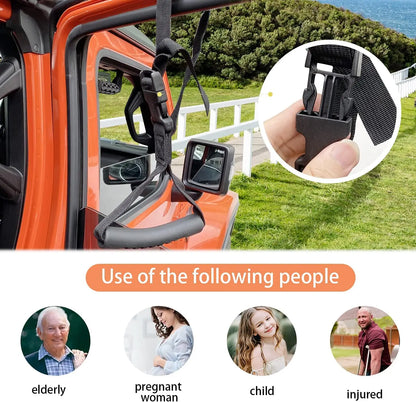 Adjustable Car Safety Grab Handle — Standing Support for Elderly & Disabled Assistance