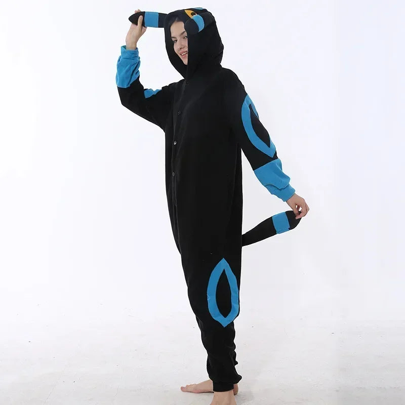 Pokémon Kigurumi Onesie — Pikachu, Gengar, Snorlax, Eevee, Squirtle, Umbreon Pajamas Cosplay Costume for Adults & Halloween Gift