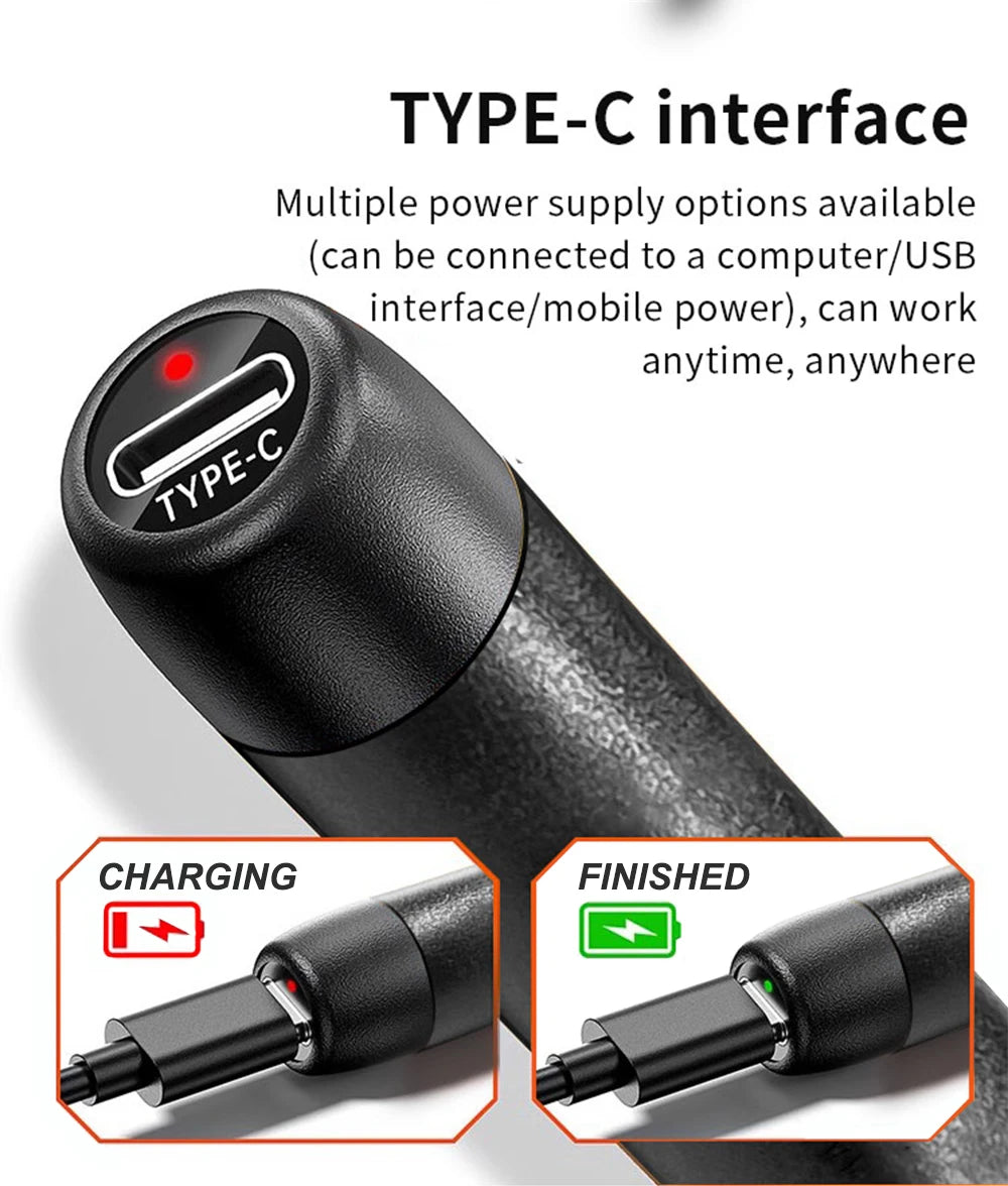 Multifunctional USB Electric Soldering Iron Kit – Adjustable 300–450℃ Digital Welding Tool Set