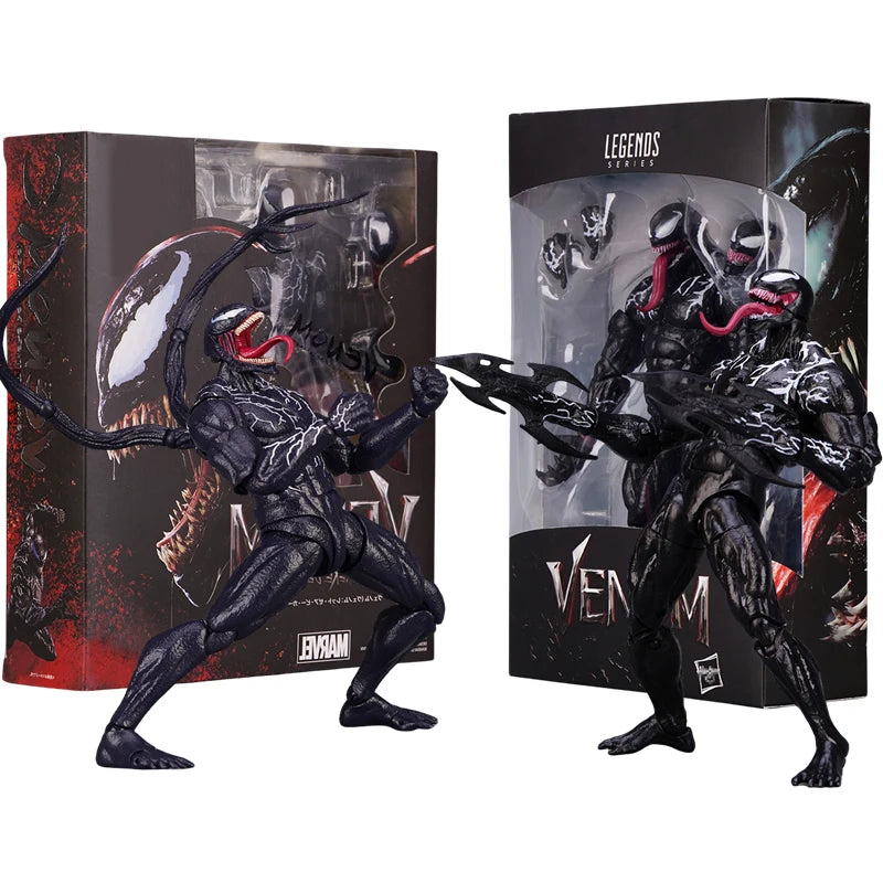 Venom Spider-Man Legends Action Figure - Joint Movable, Changeable Face Statue Model Doll, Collectible Toy for Kids, Gift