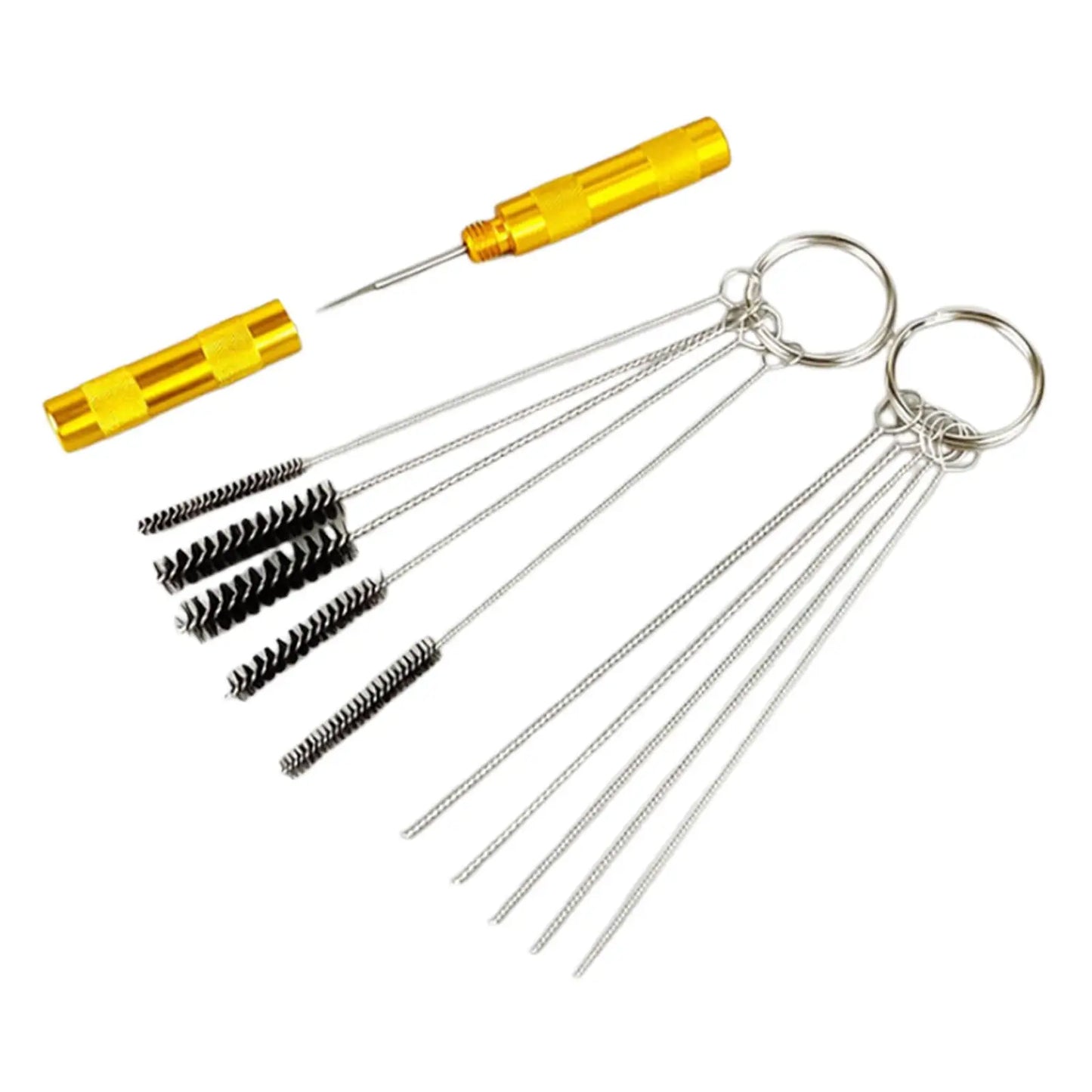 Airbrush Cleaning Kit with Cleaner Brush – For Equipment, Auto Parts & Thin Tube Cleaning