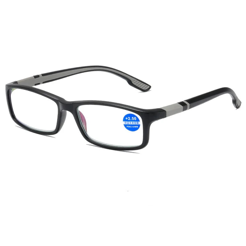 Sports Reading Glasses - Anti-Blue Light TR90 Frame Eyewear for Men & Women (+100 to +400)