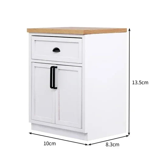 1/6 Scale BJD Dollhouse Wooden Shelf & Sink Cabinet — Miniature Kitchen Furniture Accessory for Dollhouse Bar Counter