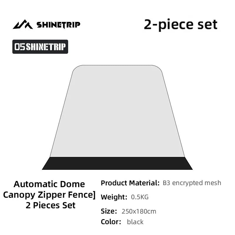 ShineTrip Oversized Dome Tent – Quick Setup, Waterproof & Sunproof Silver-Coated Canopy for Camping (05 Series)