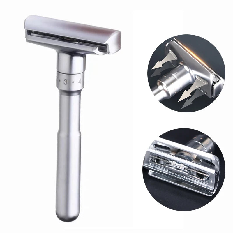 New Adjustable Safety Razor for Men – Folding Shaving Razor with Doubl ...