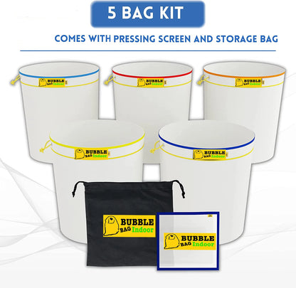 1 Gallon Mesh Bubble Bags Kit | 5PCS Herbal Ice Extractor Hash Essence & Herbal Extraction Grow Filters