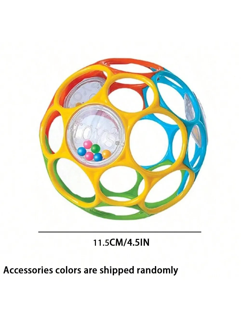 Soft Baby Grasping Rattle Ball – Early Education Sensory Toy with Bell ...
