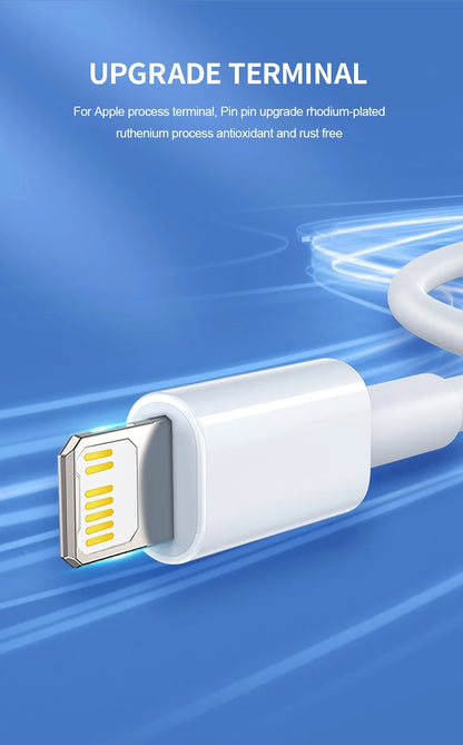 Original 40W PD USB-C Fast Charger Cable – Data Sync & Charging for iPhone 7-16 Series, iPad, USB Type-C Devices