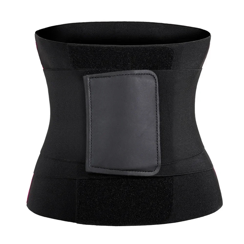 Waist Cincher Belt — Tummy Control Body Shaper with Triple Wrap Corset, Workout Sweat Band & Gym Slimming Girdle